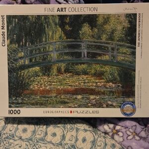 NWOT Packing Sealed Claude Monet Japanese Footbridge Puzzle